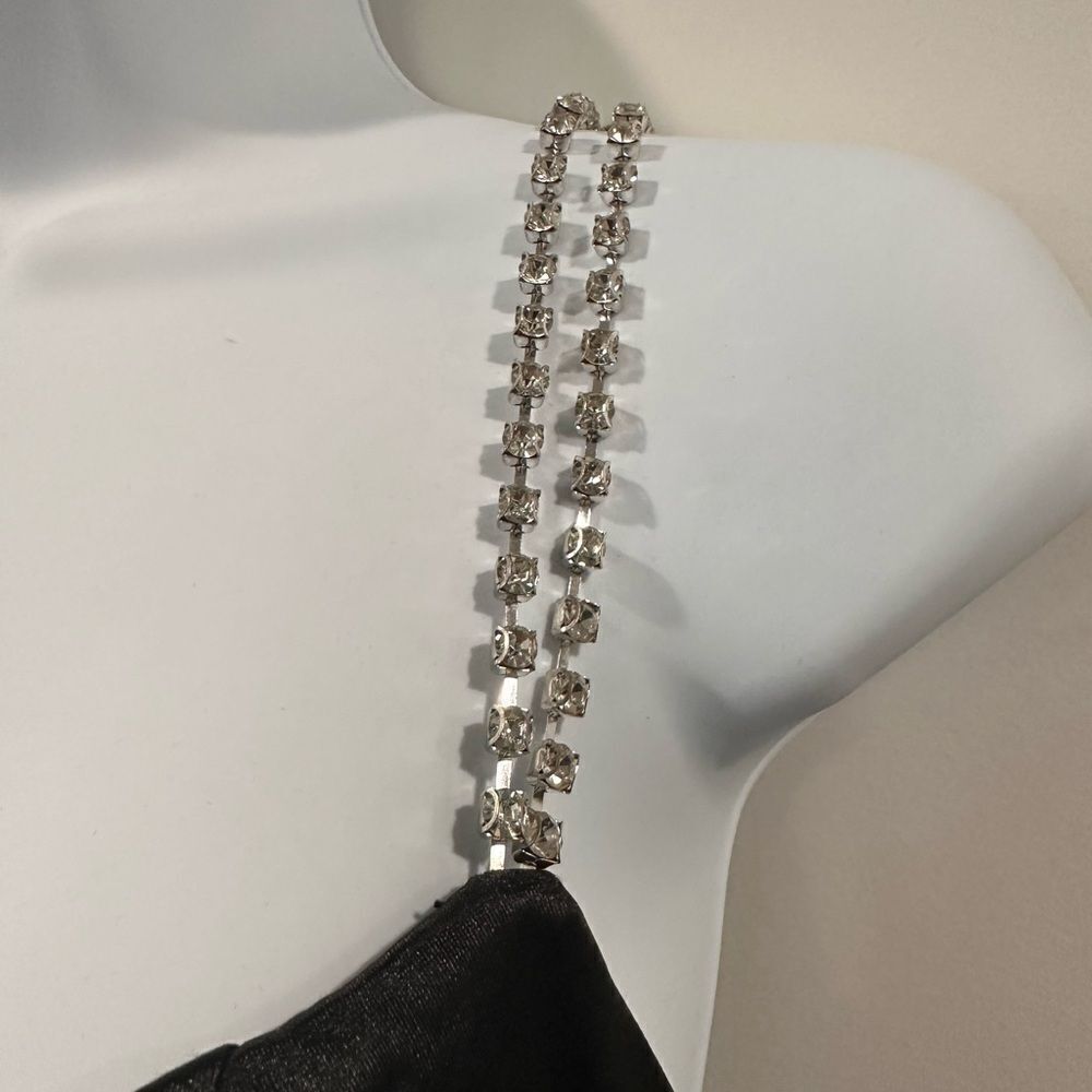 MAC DUGGAL Women’s Embellished Charmeuse Rhinestone Strap Trumpet Gown Size 4 - Picture 14 of 15